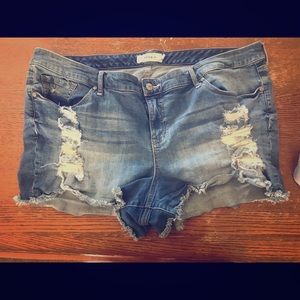Torrid brand denim shorts